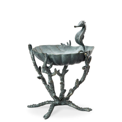 Seahorse Birdbath / Bird Feeder – Coastal Charm for Your Garden