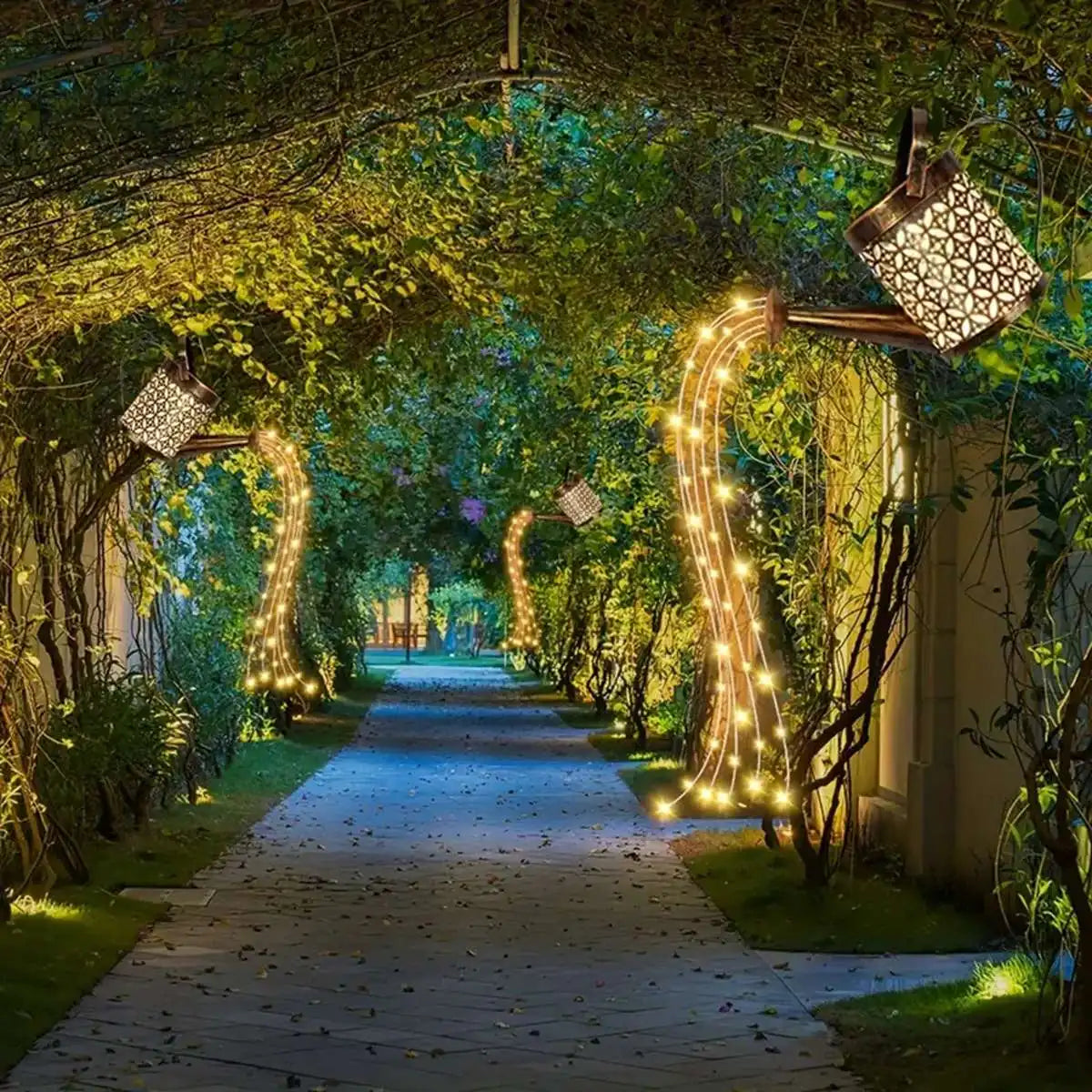 Solar Watering Can Light - Outdoor Decor