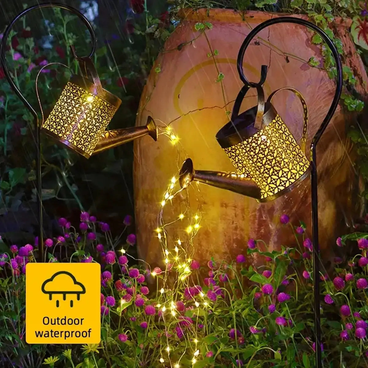 Solar Watering Can Light - Outdoor Decor