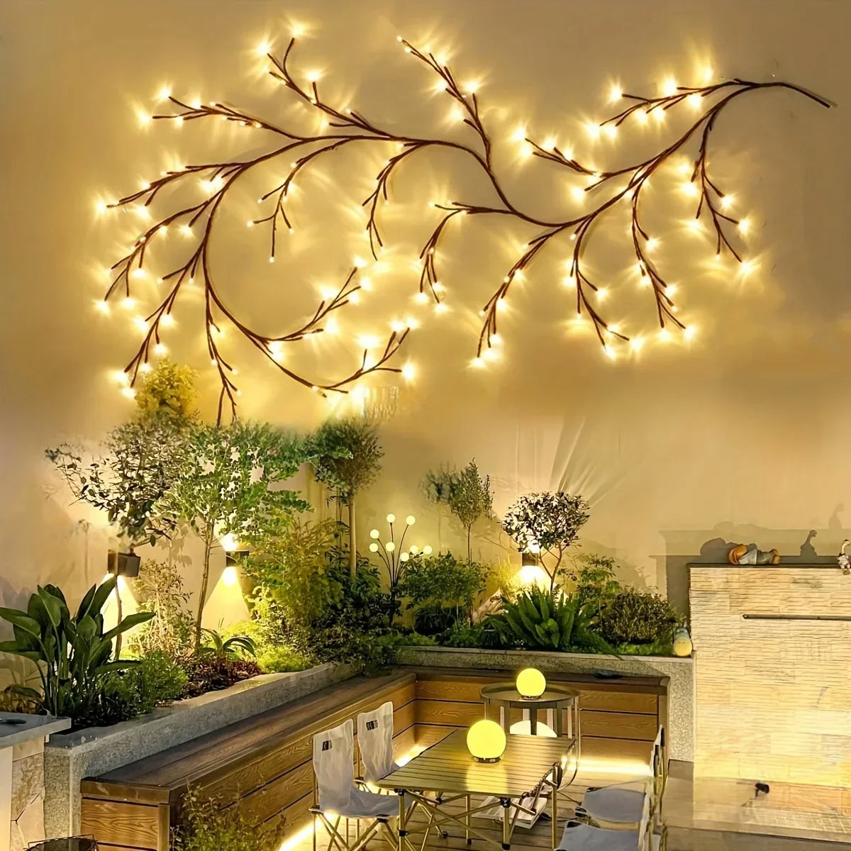 Solar Willow Vine Lights | Waterproof Outdoor Fairy Lights | Alta's Garden