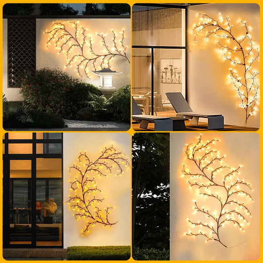 Solar Willow Vine Light: Outdoor Decoration, Waterproof Fairy Light