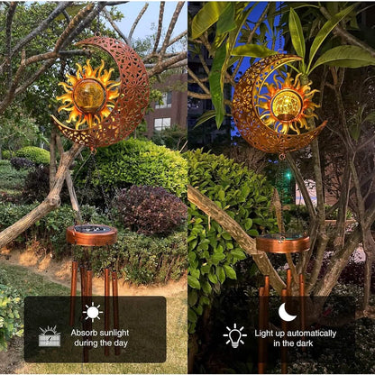 Solar LED Wind Chimes – Decorative Hanging Garden Light for Patio, Porch & Outdoor Décor