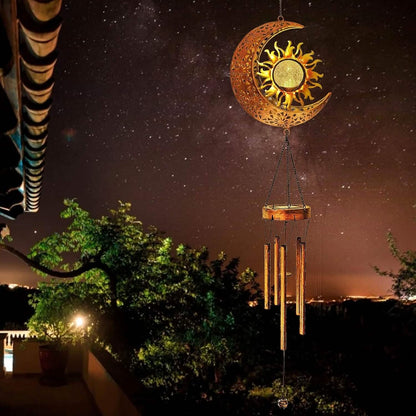 Solar LED Wind Chimes – Decorative Hanging Garden Light for Patio, Porch & Outdoor Décor