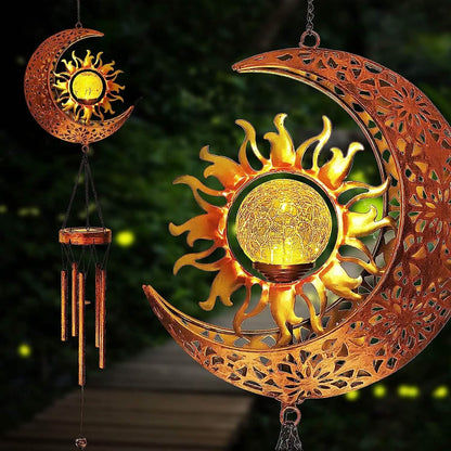 Solar LED Wind Chimes – Decorative Hanging Garden Light for Patio, Porch & Outdoor Décor