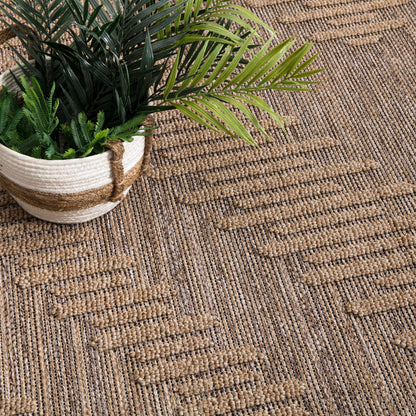 In & Outdoor Rug Cologne with Bohemian Diamond Pattern