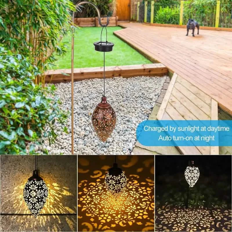 Tomshine Solar Lantern LED Moroccan Garden Lights