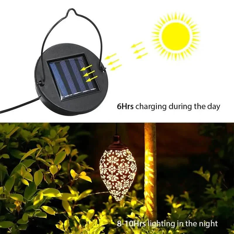 Tomshine Solar Lantern LED Moroccan Garden Lights