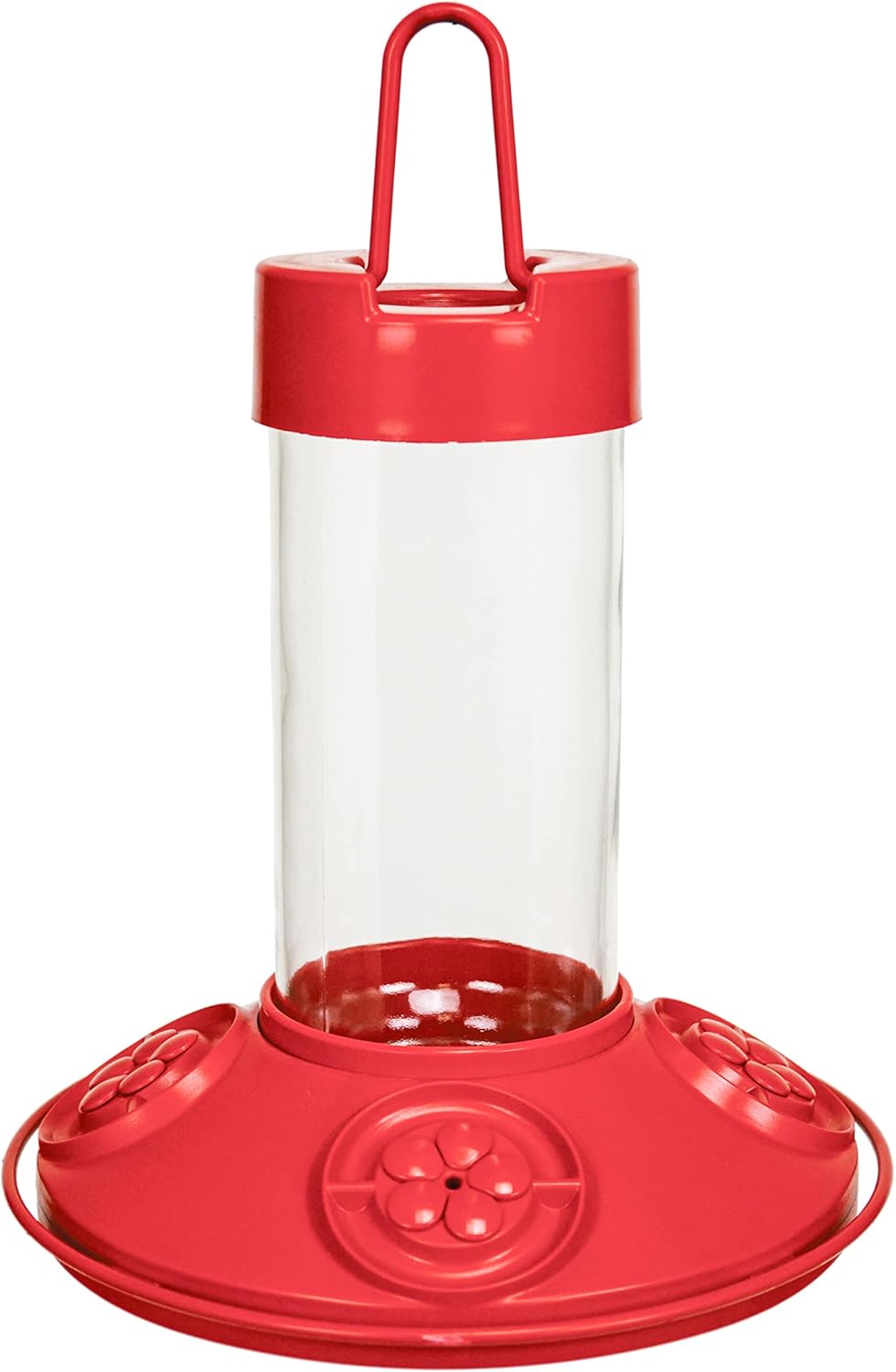 Elegant Glass Hummingbird Feeder with Leak-Proof Base